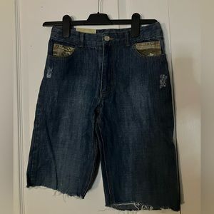 Realtree brand denim jean and camo shorts